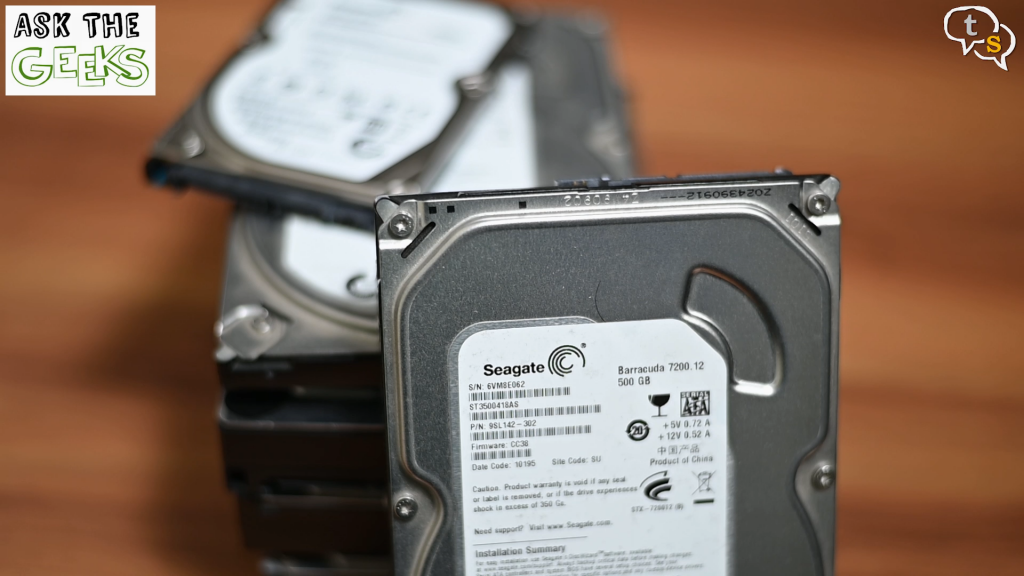 Stack of HDD 
