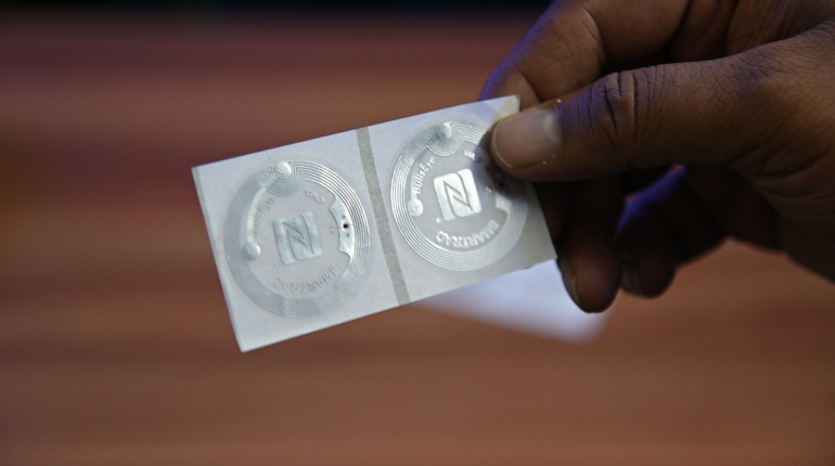 Transparent NFC Tags
