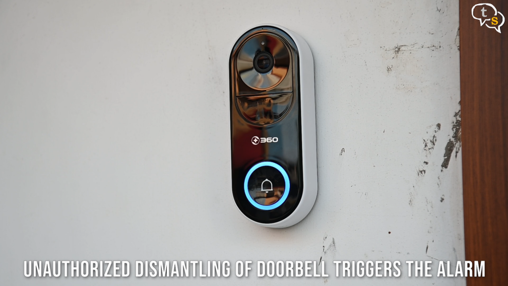 360 D819 video doorbell wall mount