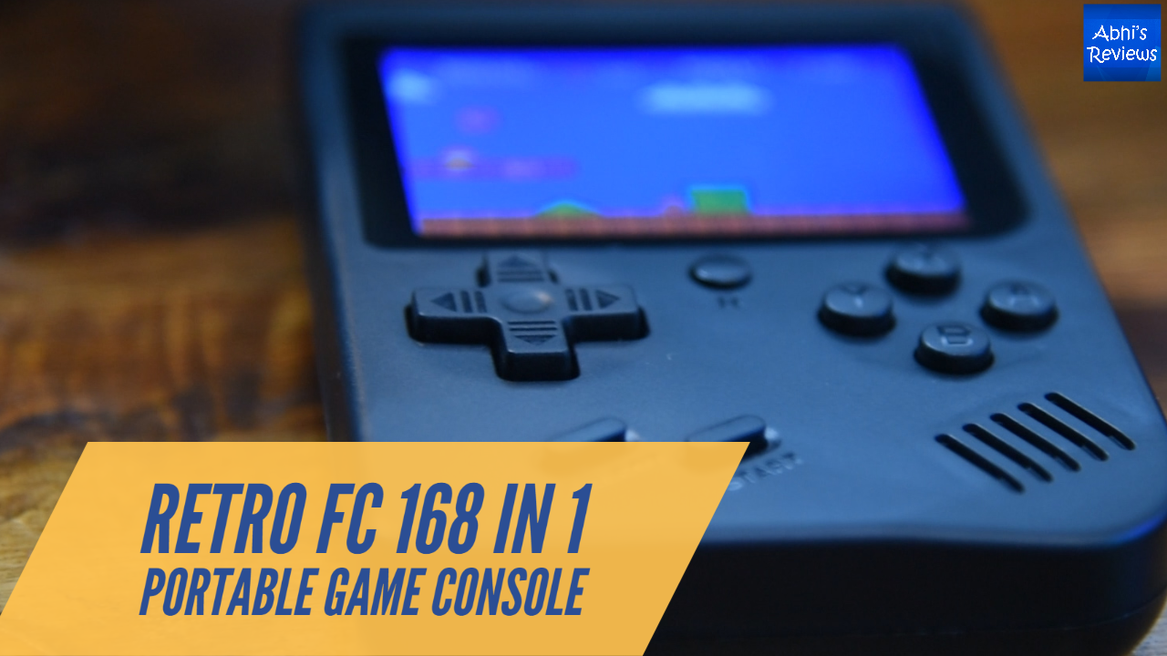 Console de jeu portable 168 Classic Game Retro FC Noir