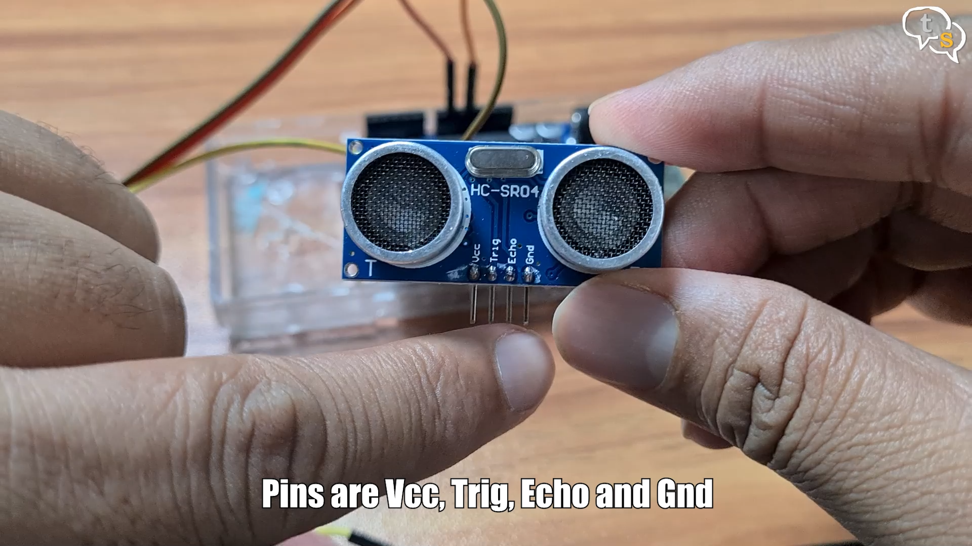 HC-SR04 ultrasonic sensor Trig and Echo pins