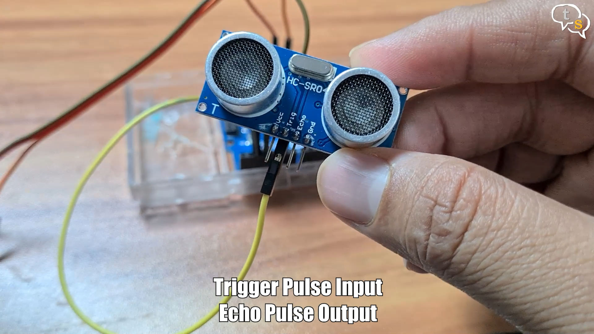HC-SR04 ultrasonic sensor Trigger Pulse Input and Echo output