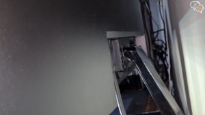 BenQ EW3270U 4K HDR monitor recessed ports