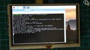 Raspberry Pi, 5 inch touchscreen display, install onscreen keyboard