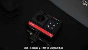 Insta360 One R settings menu