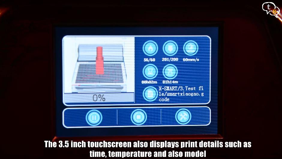 WOL3D X-Smart 3D Printer Touch Screen Interface