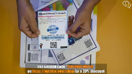 WitBlox warranty card