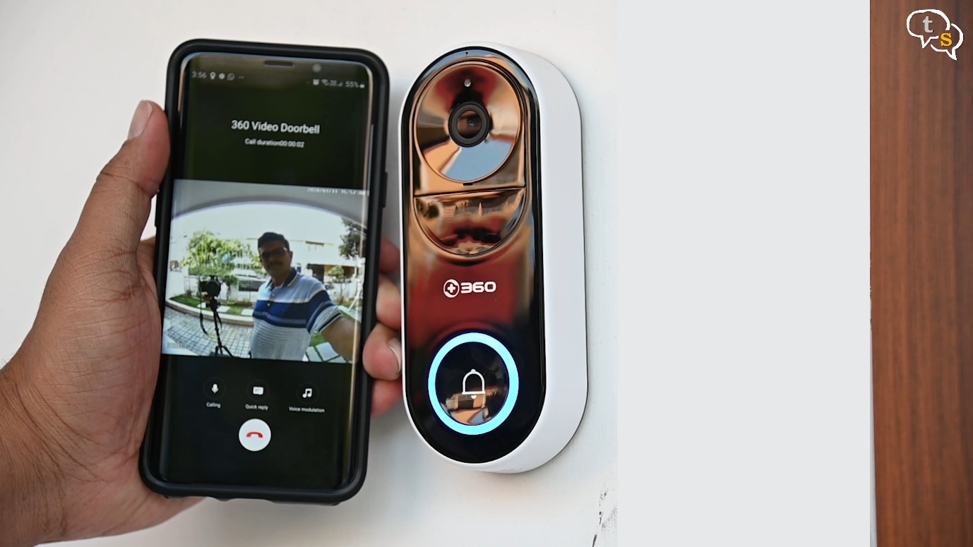 360 D819 Wifi Smart Video Doorbell