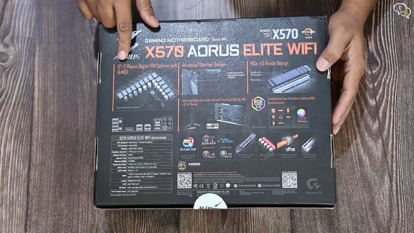 Gigabyte X570 Aorus Elite Wi-fi 