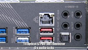 Gigabyte X570 Aorus Elite Wi-fi Audio Connectors