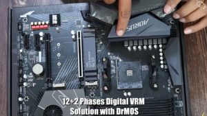 Gigabyte X570 Aorus Elite Wi-fi VRM Heatsinks