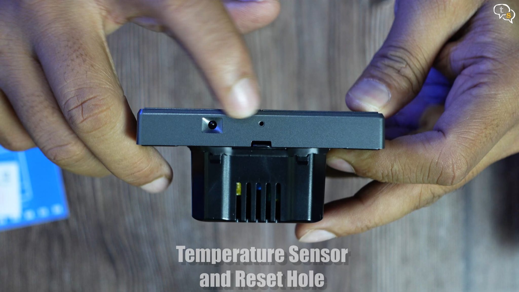 Sonoff NSPanel temperature sensor and reset hole
