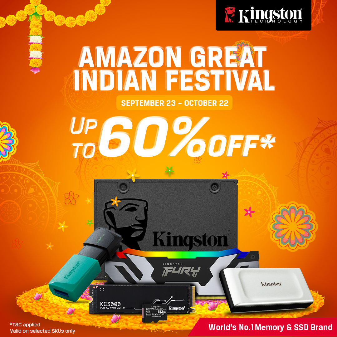 Kingston Technology Amazon Great Indian Festival Sale talkingStuff